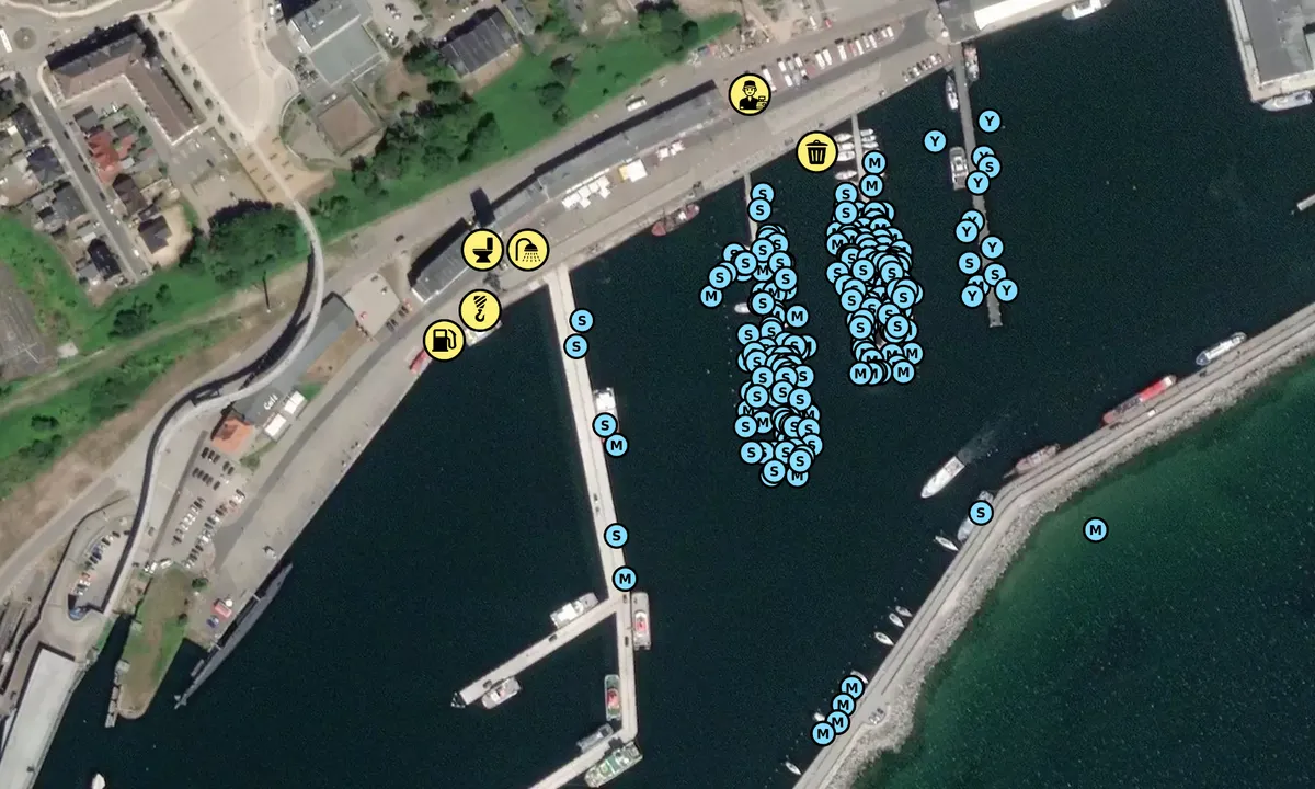 Satelite image of Stadthafen Sassnitz