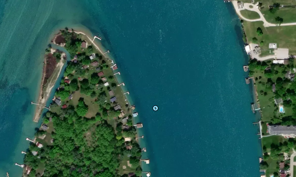 Satelite image of Stag Island Anchorage