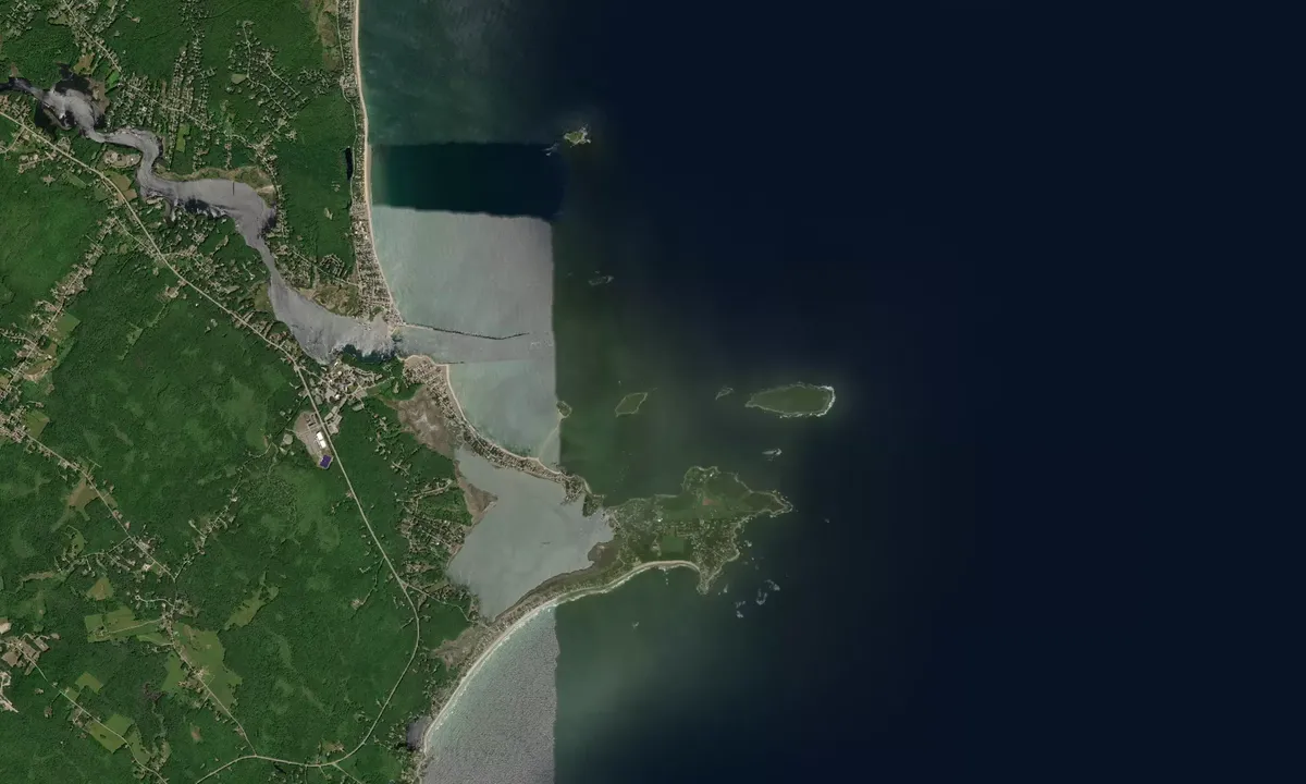 Flyfoto av Stage Island 1