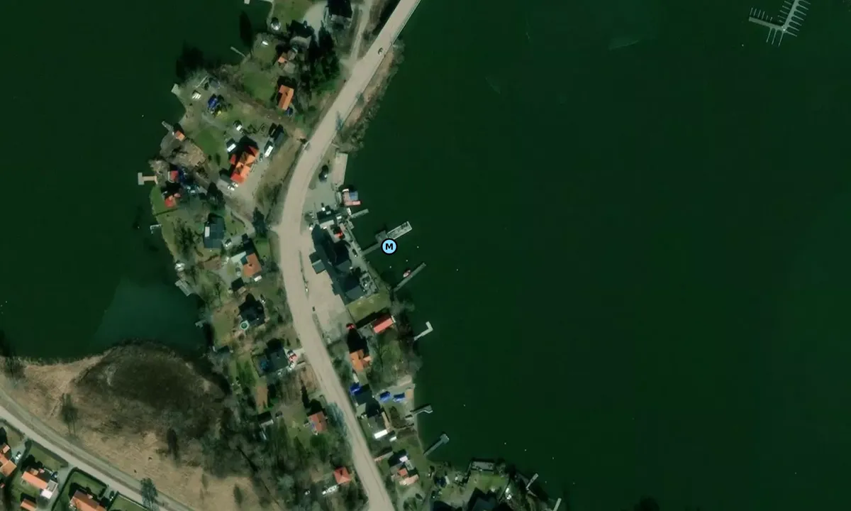 Satelite image of Stallarholmen gästhamn.