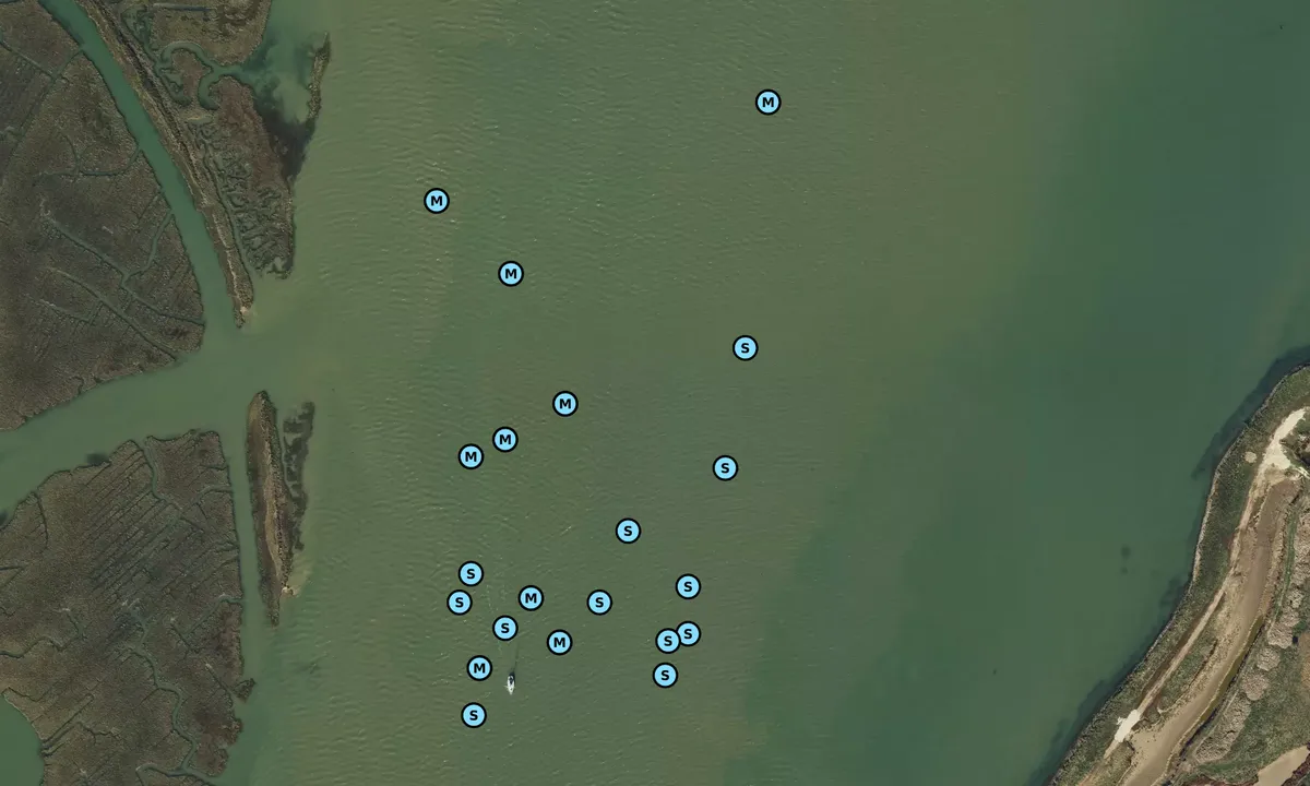 Satelite image of Stangate Creek