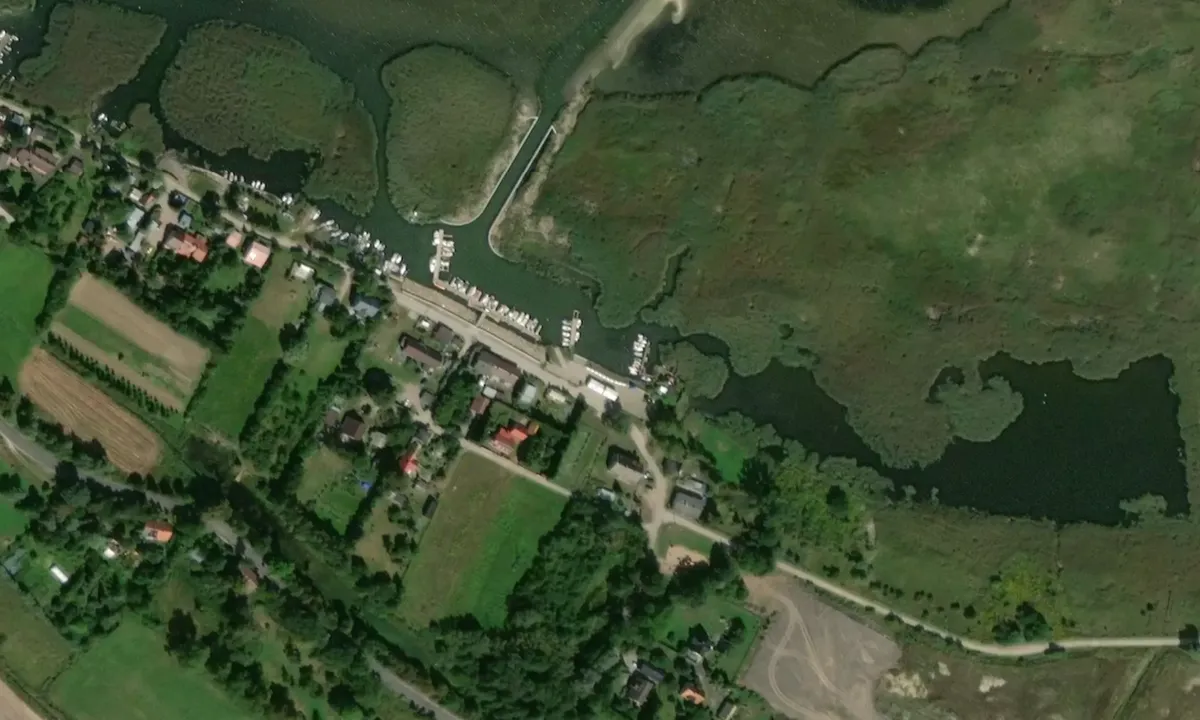 Flyfoto av STANICA WODNA W WIŚLINCE