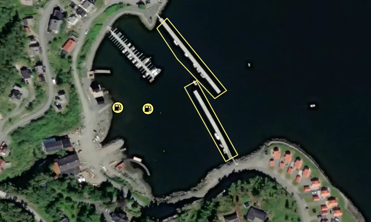 Satelite image of Statland guest harbour
