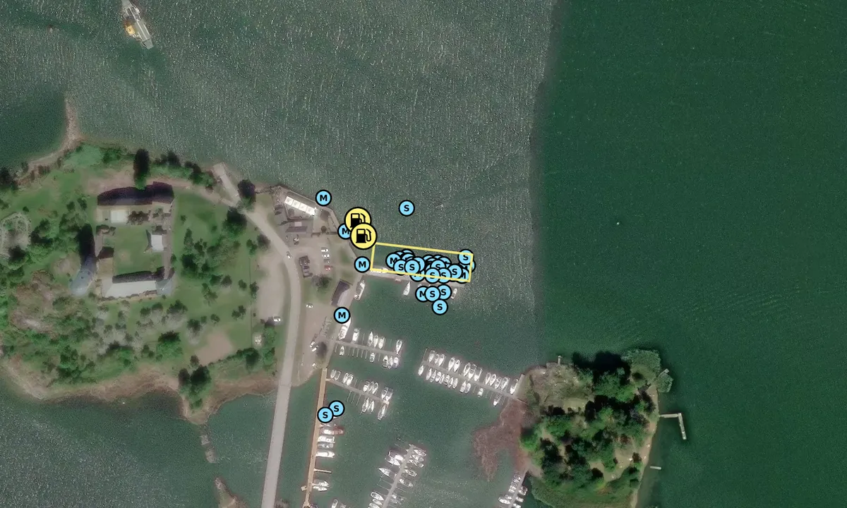 Satelite image of Stegeborgs hamn