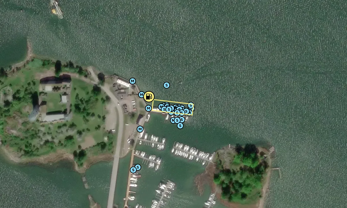 Satelite image of Stegeborgs hamn