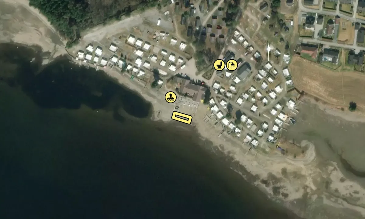 Satelite image of Steinvik Camping