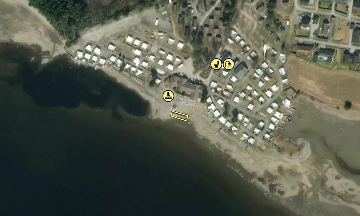 Satelite image of Steinvik Camping