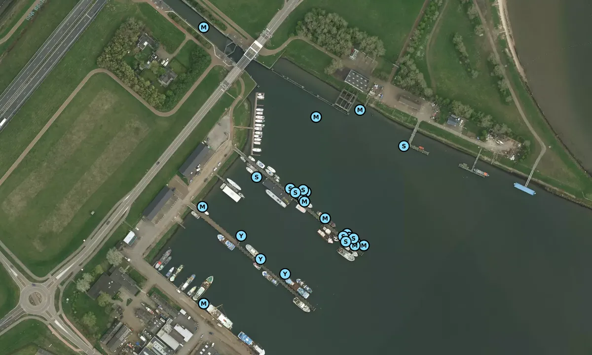 Satelite image of Stellendam Inner Harbor Marina