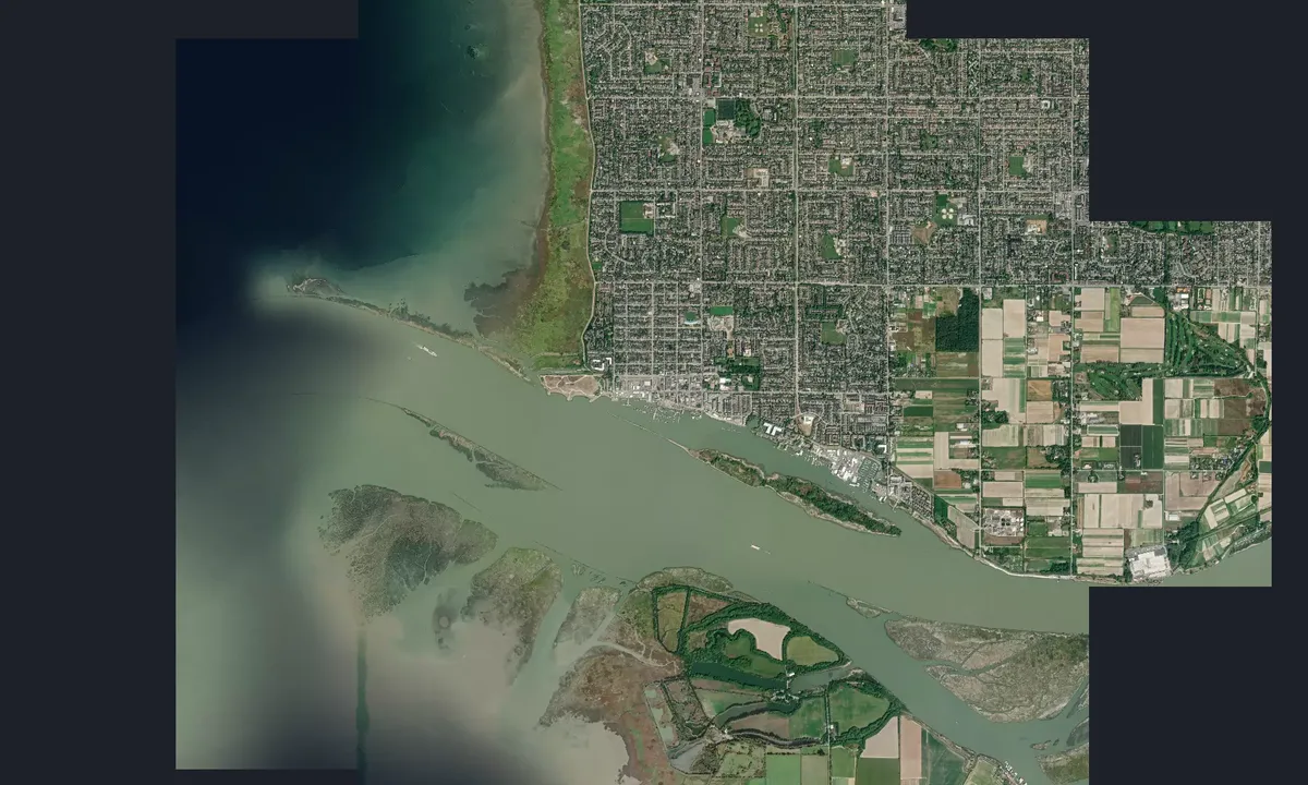 Flyfoto av Steveston Harbour Authority