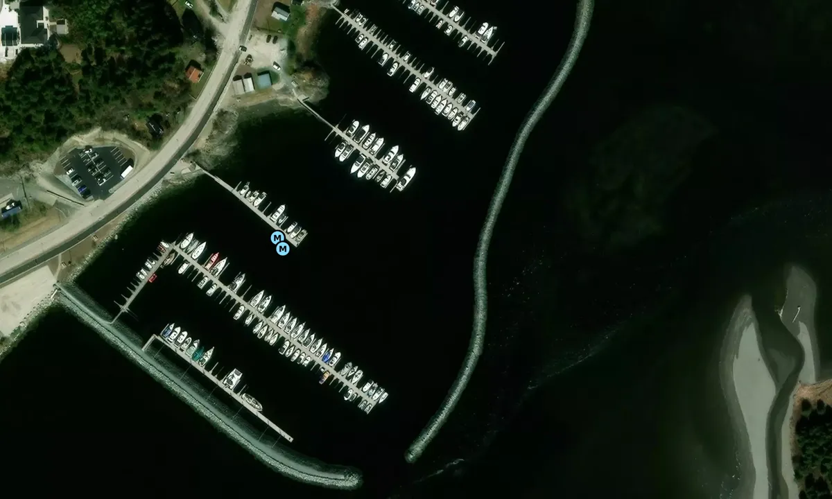 Satelite image of Stjørdal Båtforening