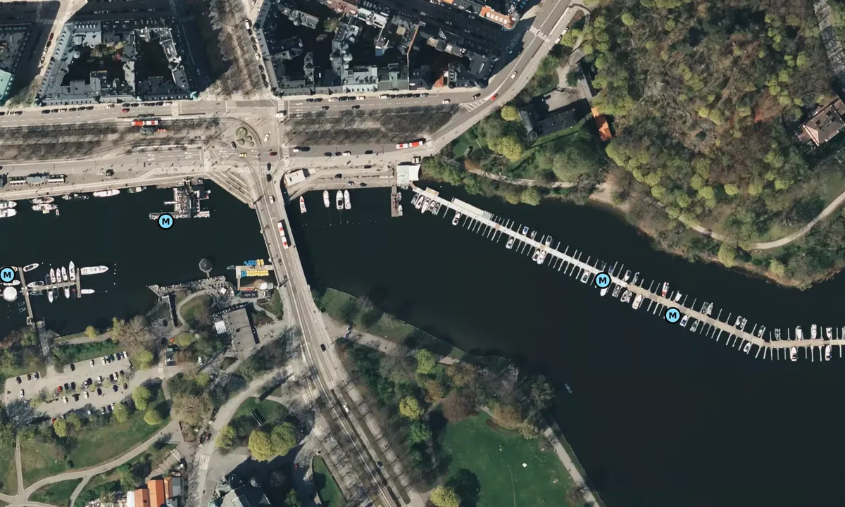 Satelite image of Stockholm - Djurgårdshamnen