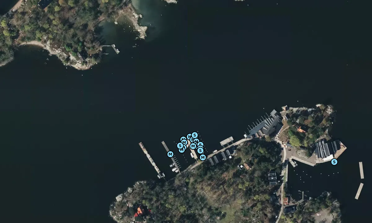 Satelite image of Stockholm - Fjäderholmarna