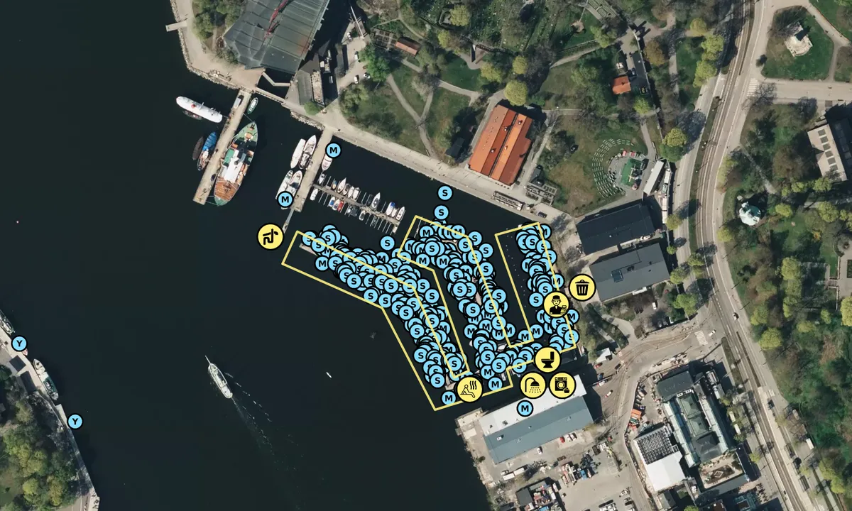 Satelite image of Stockholm - Wasahamnen