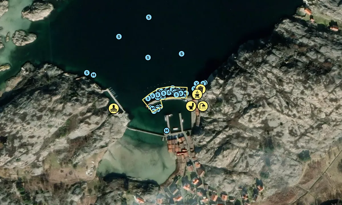 Satelite image of Stora Kornös Gästhamn