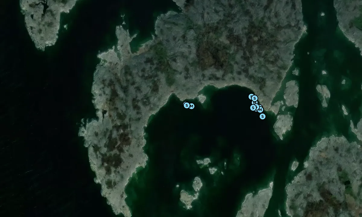 Satelite image of Stora Nassa - Bäckskäret