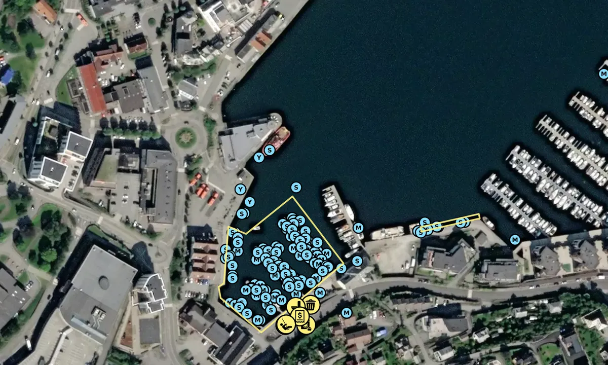 Satelite image of Stord Leirvik