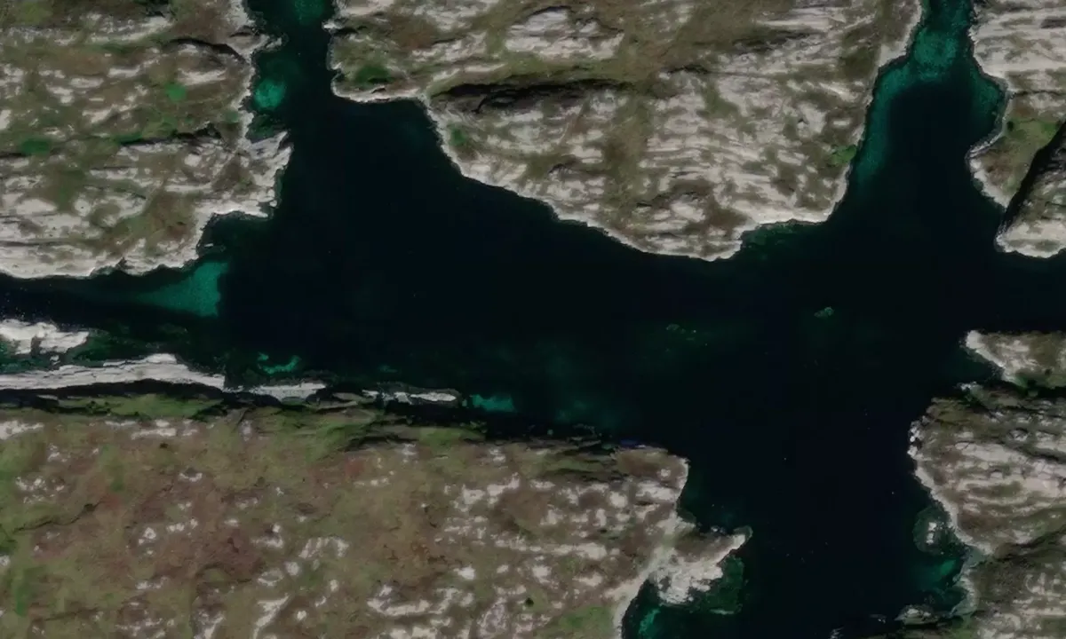 Satelite image of Store Saløyna