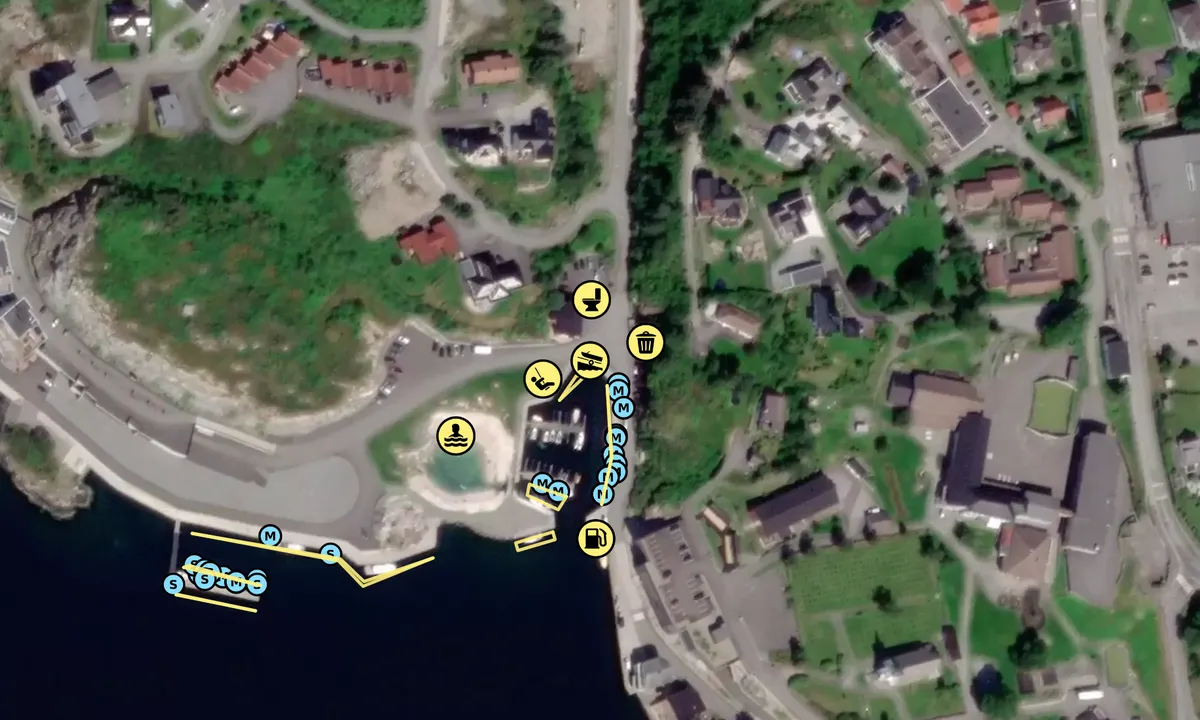 Satelite image of Storebø