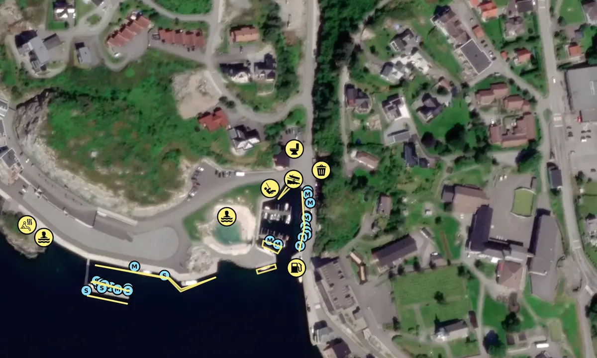 Satelite image of Storebø