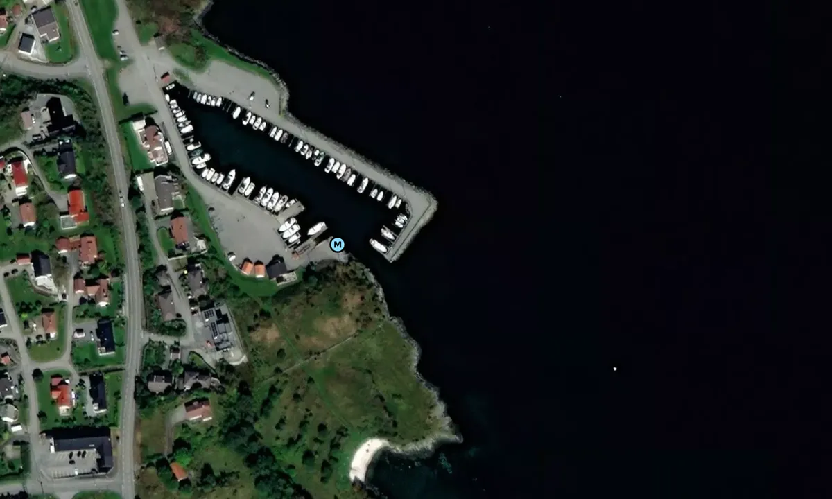 Satelite image of Storesund Båtforening