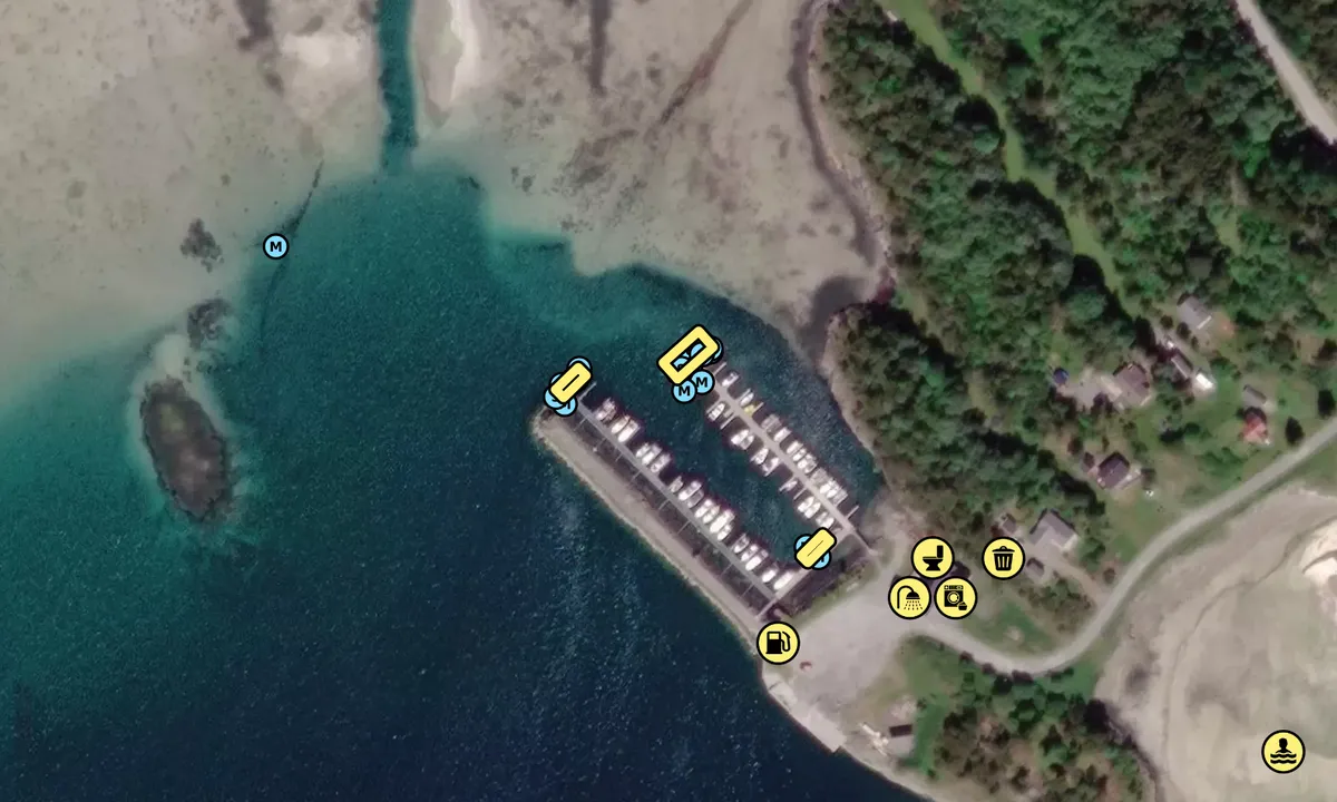 Satelite image of Storfosna Båtforening
