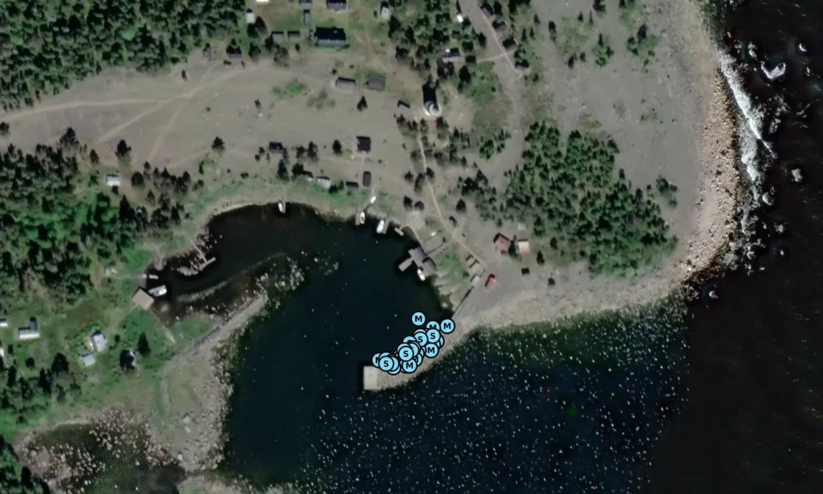 Satelite image of Storjungfrun Gästhamn