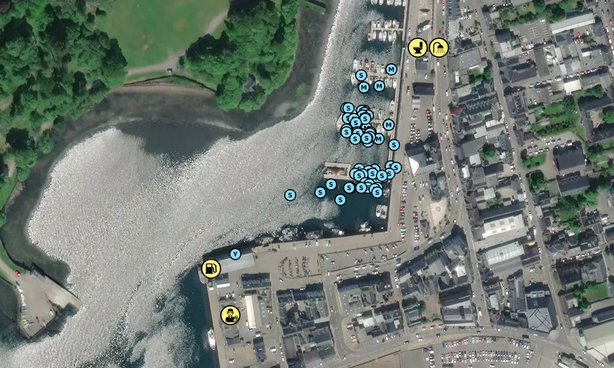 Satelite image of Stornoway Harbour