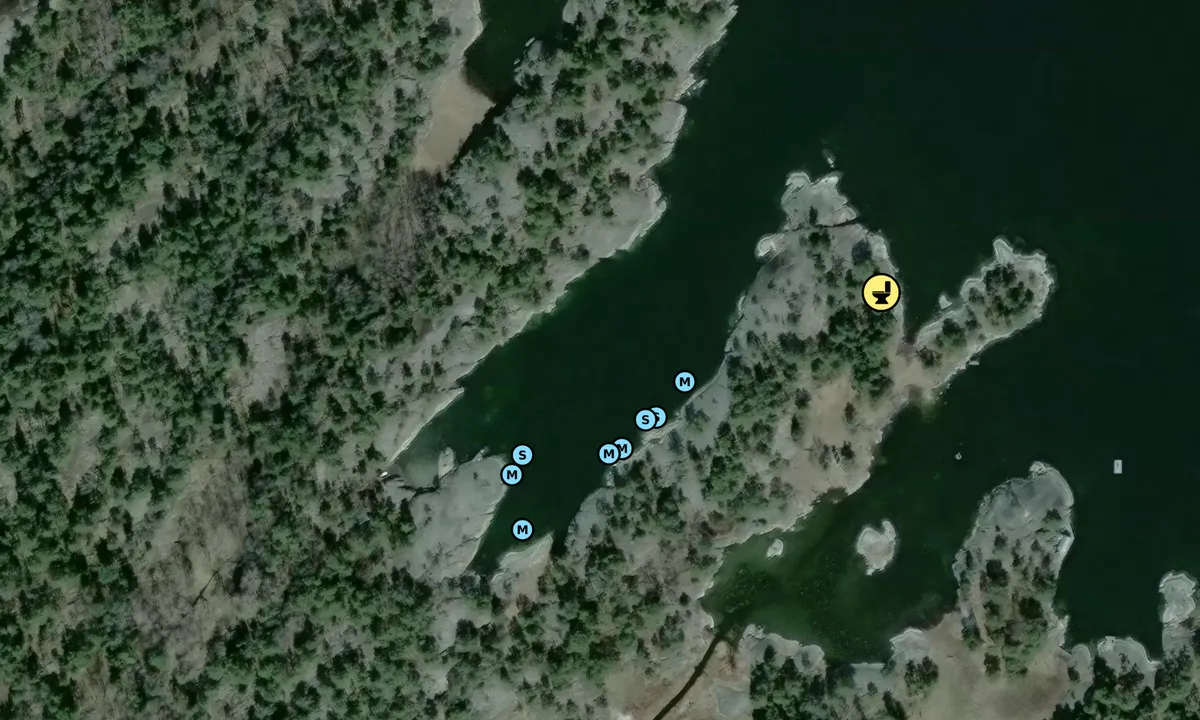 Satelite image of Storö - Lökholmarna