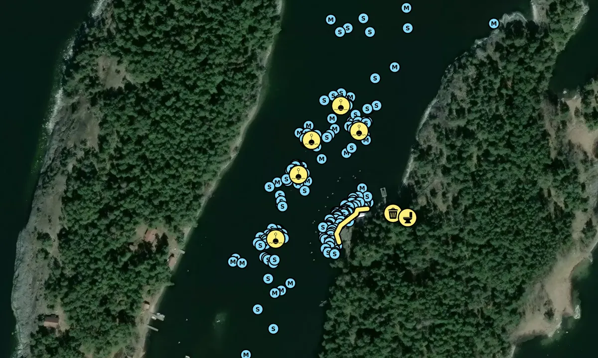Satelite image of Storön - Kryssarklubbens Uthamn