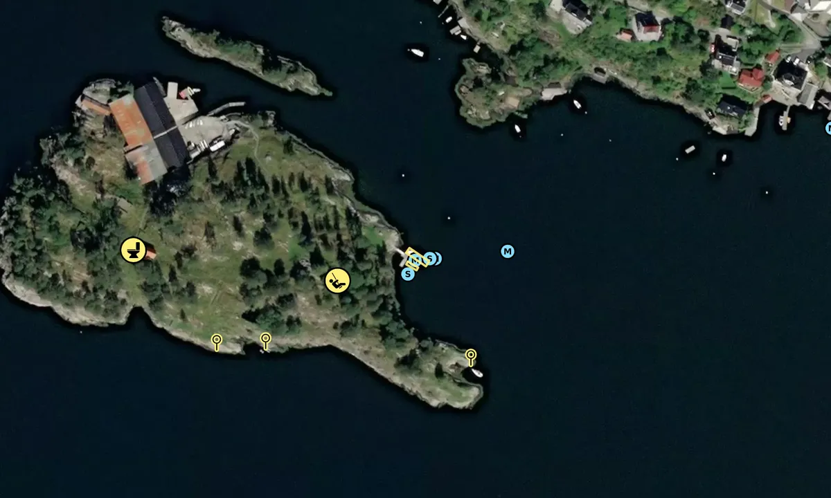 Satelite image of Storøyen, Eidsvåg