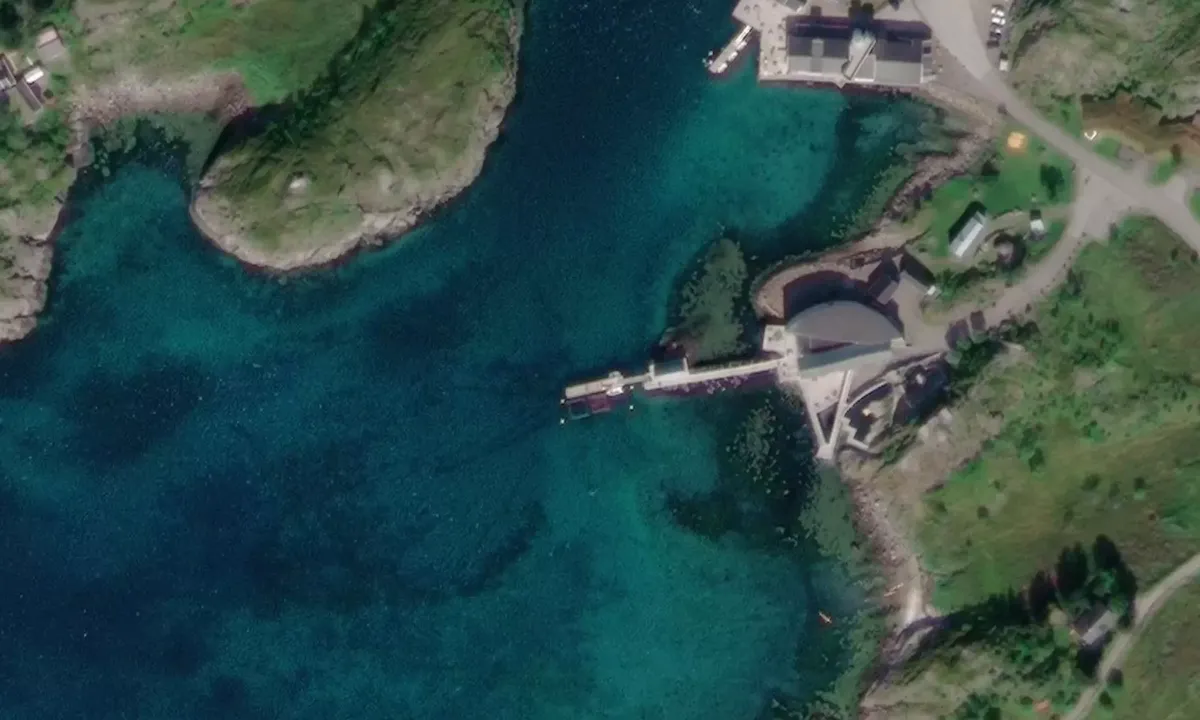 Satelite image of Storvagen Lofotakvariet