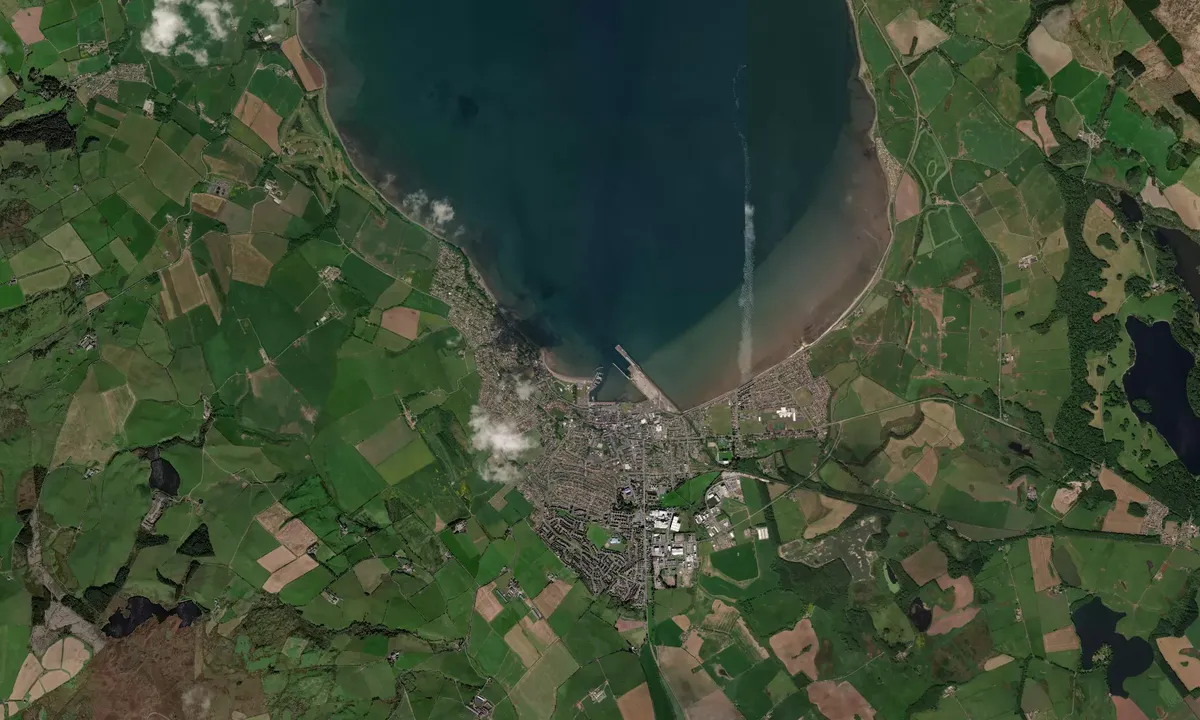 Flyfoto av Stranraer Harbour