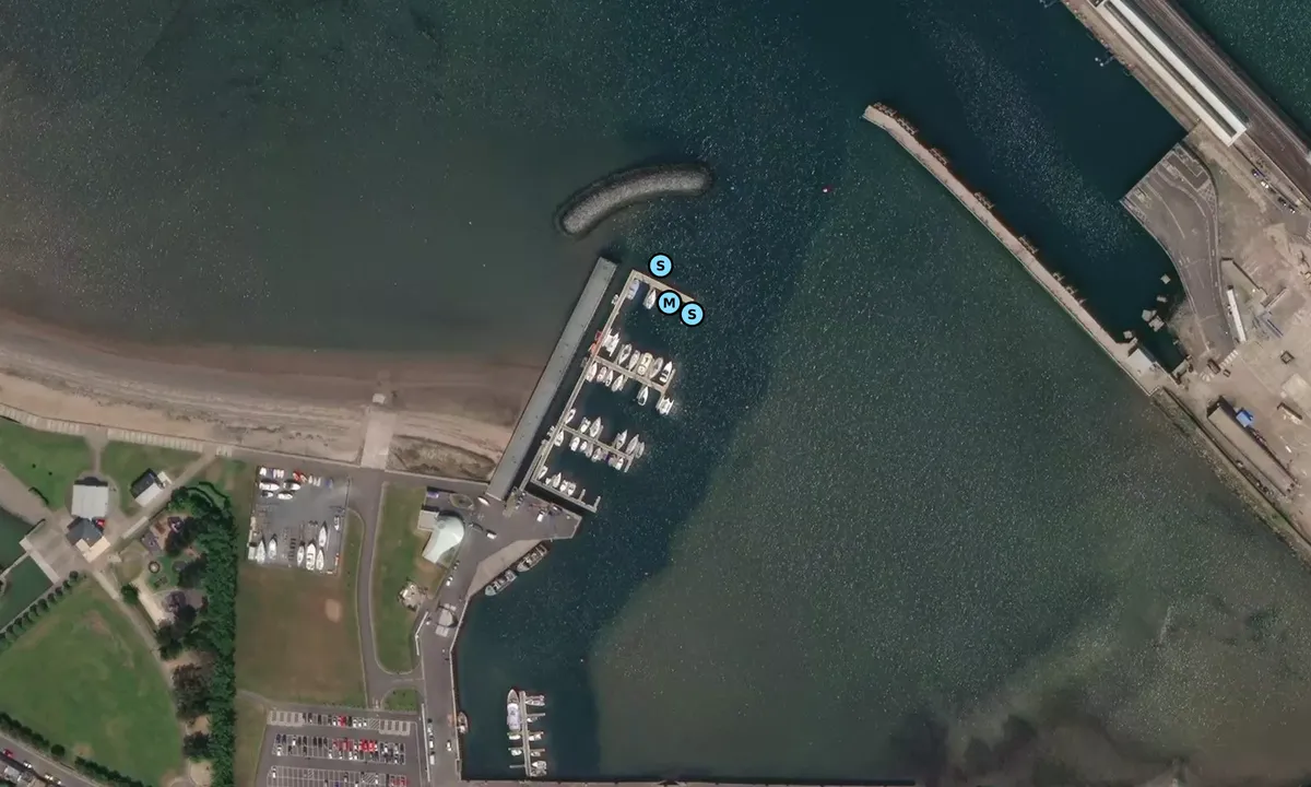 Satelite image of Stranraer Harbour