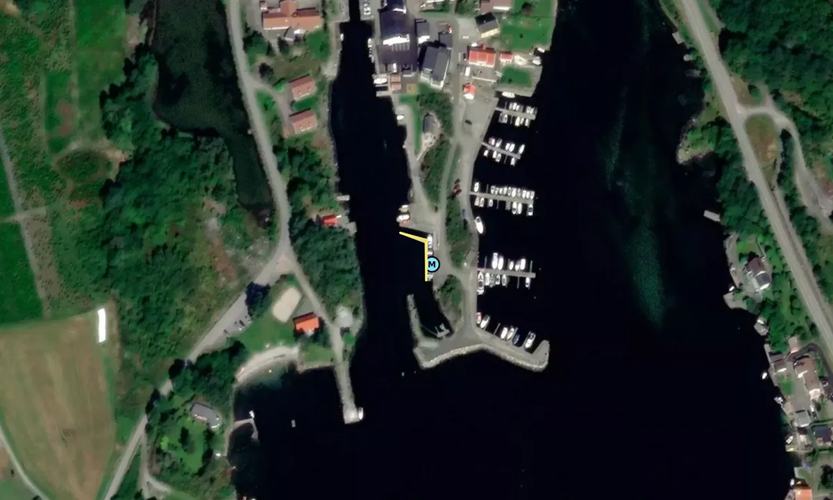 Satelite image of Straumen Båtlag