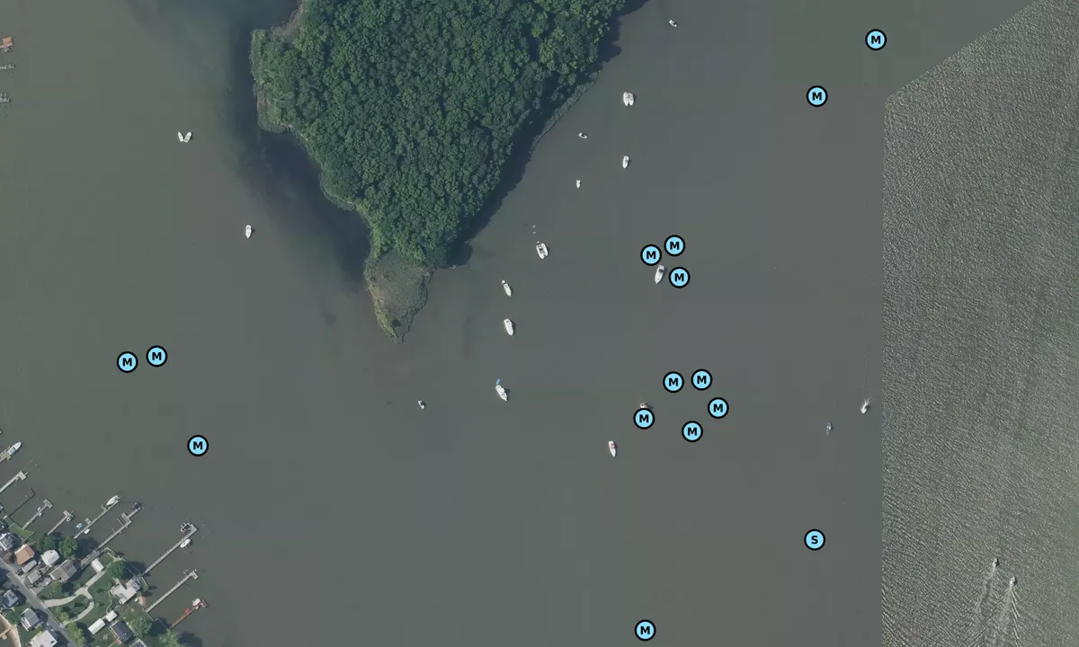 Satelite image of Strawberry Point