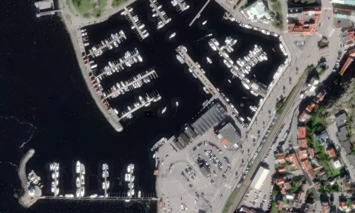 Flyfoto av Strömstad - Södra hamnen