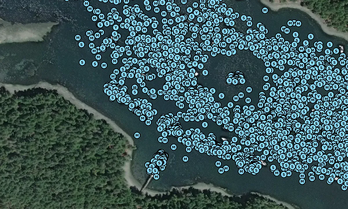 Satelite image of Stuart Island Marine State Park - Prevost Harbor
