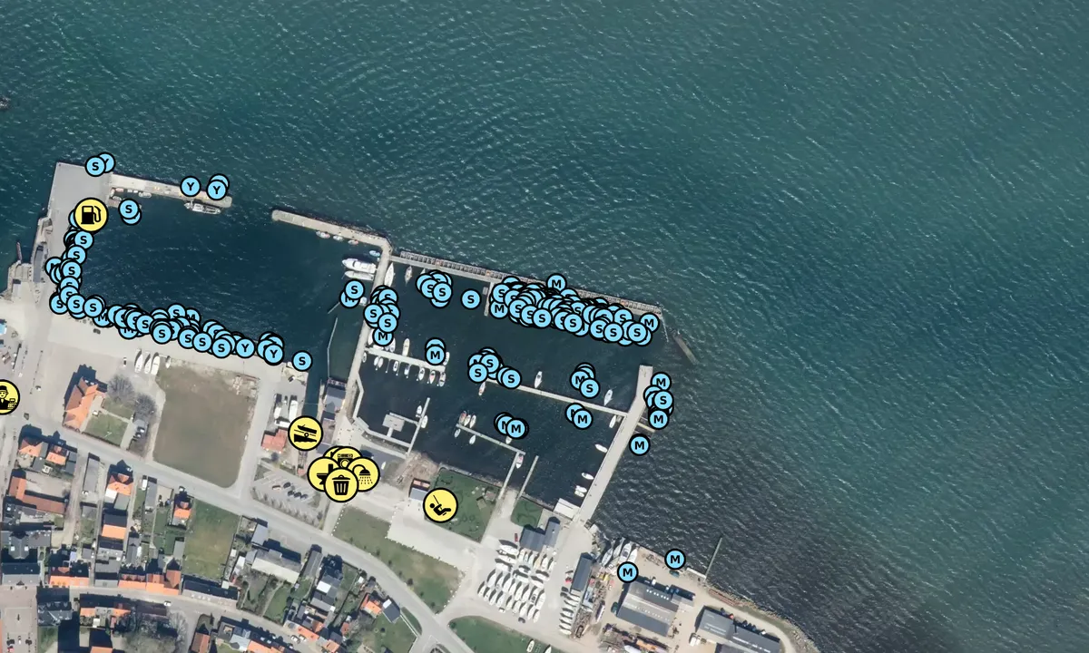 Satelite image of Stubbekøbing Erhvervs- og lystbådehavn