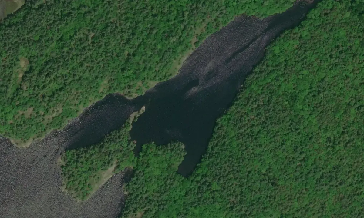 Satelite image of Sucker Creek Bay