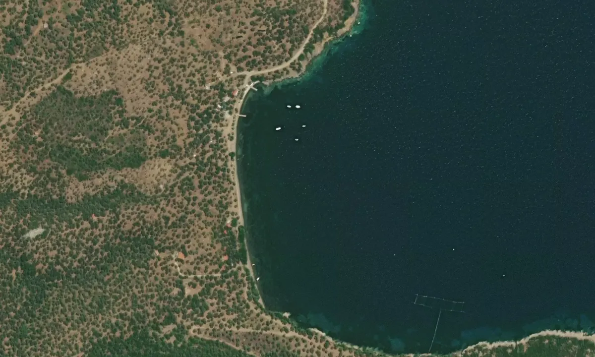 Flyfoto av Südlich Paralia Pefkas