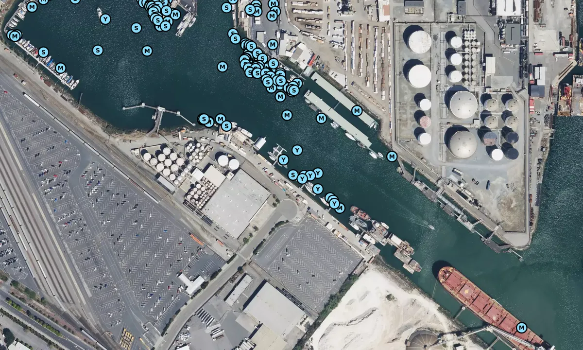 Satelite image of Sugar Dock