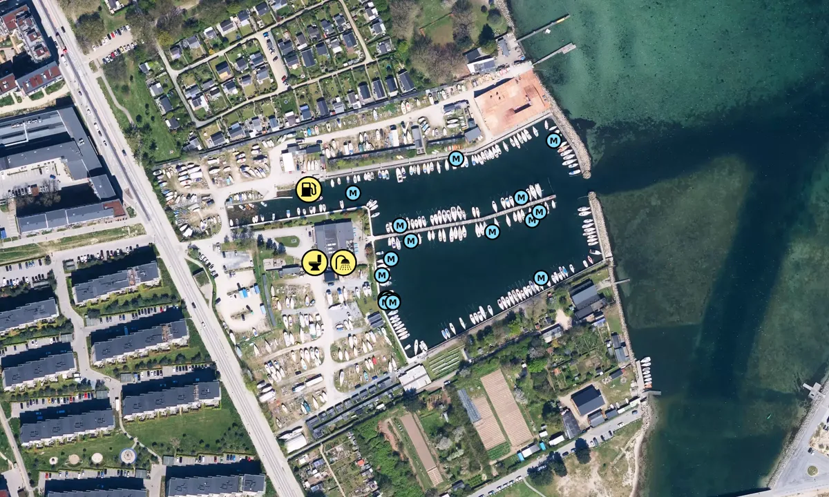 Satelite image of Sundby Sejlforening Havn