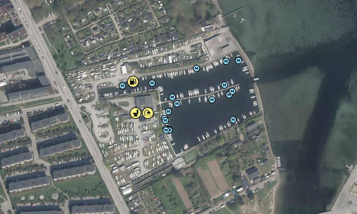 Satelite image of Sundby Sejlforening Havn