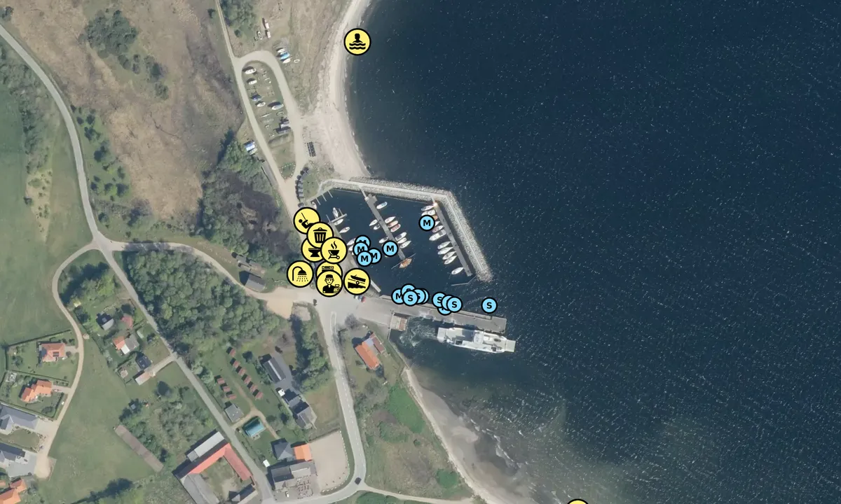 Satelite image of Sundsøre Lystbådehavn - Roslev