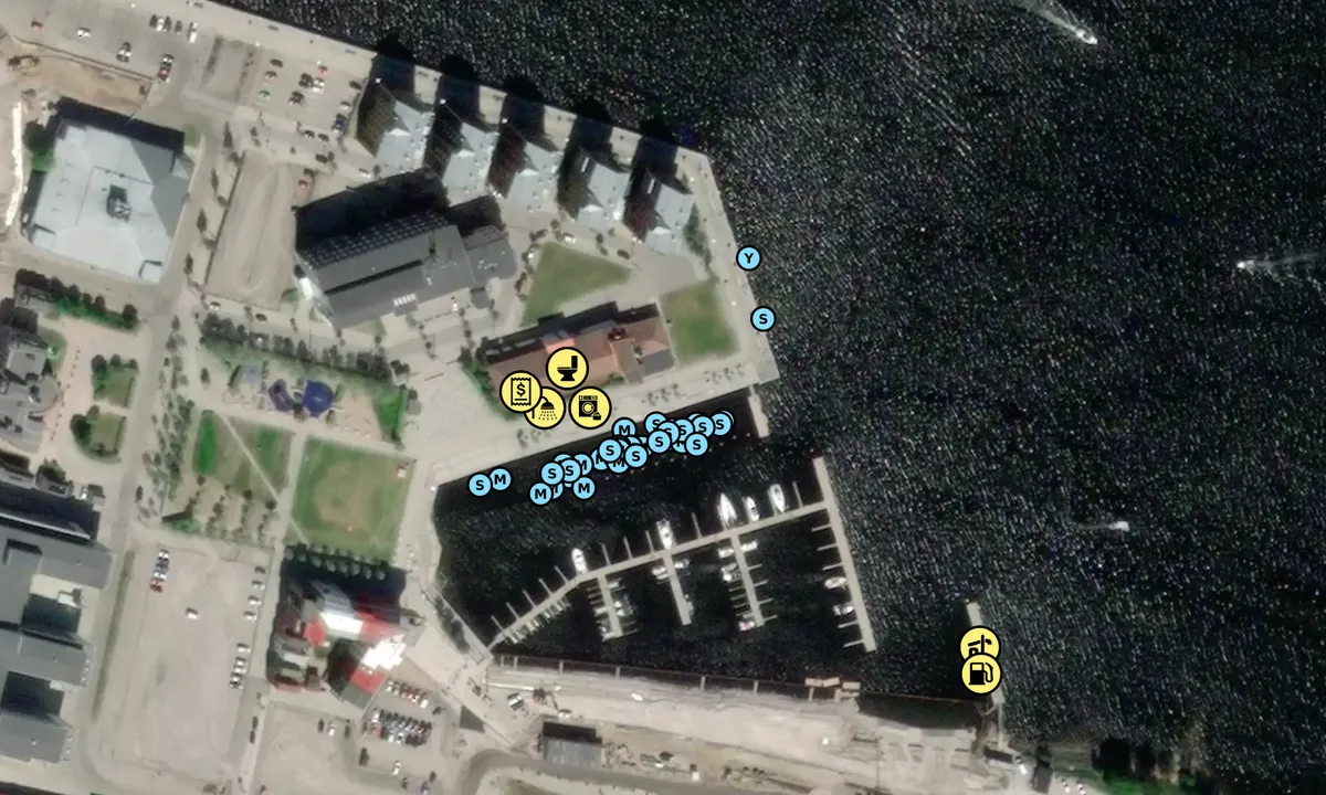 Satelite image of Sundsvalls Gästhamn