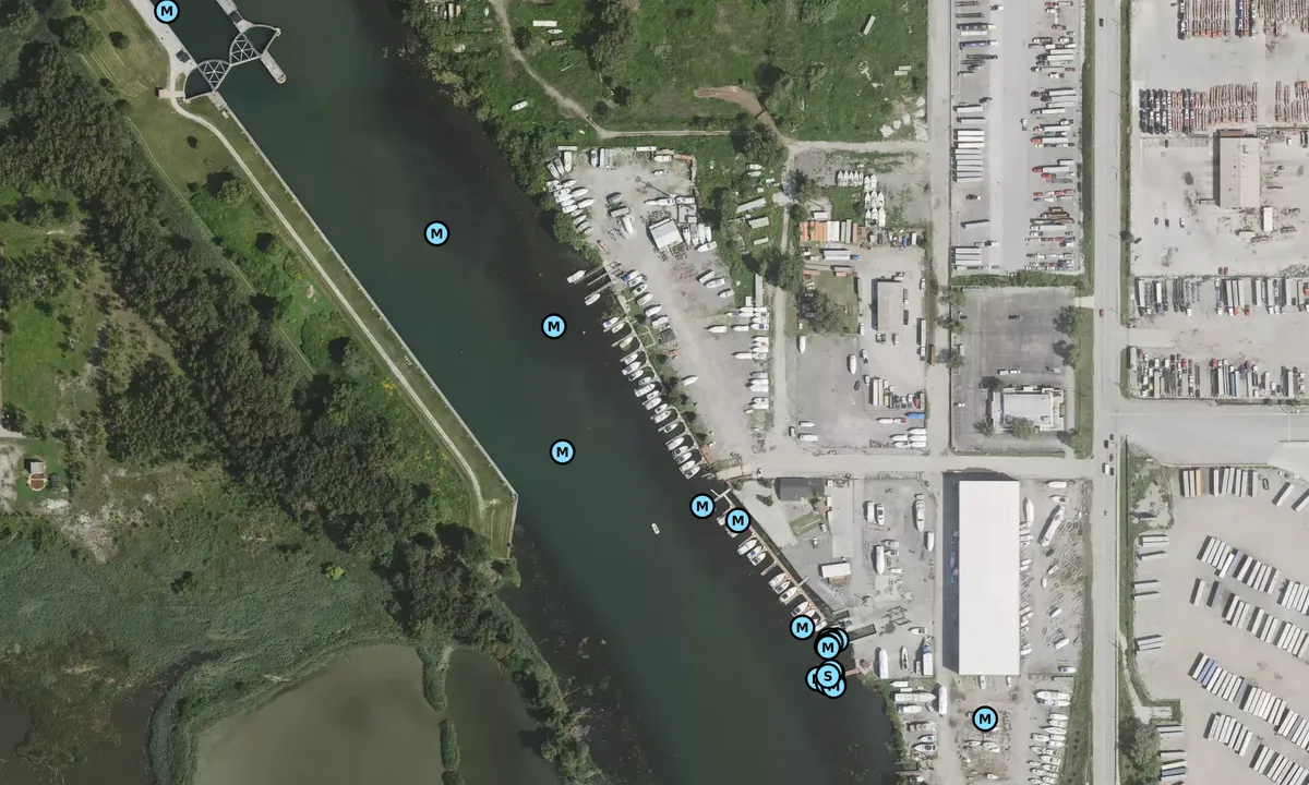 Satelite image of Sunset Bay Marina - Chicago