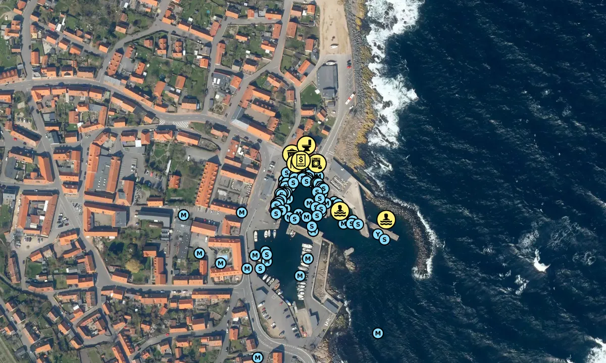 Satelite image of Svaneke Havn