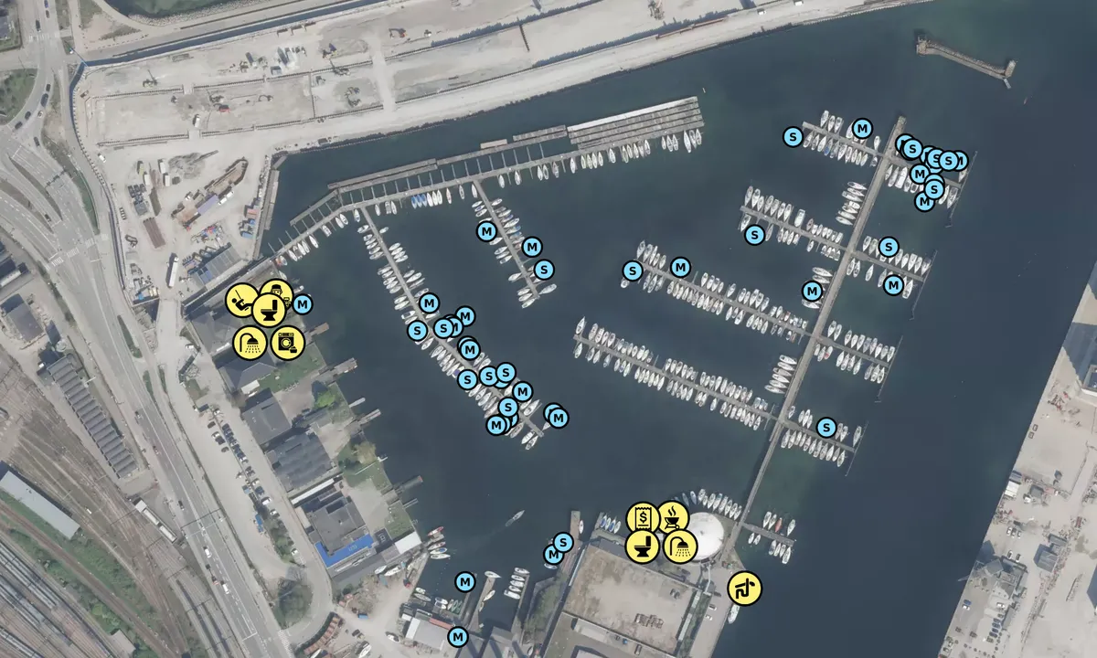 Satelite image of Svanemøllehavnen