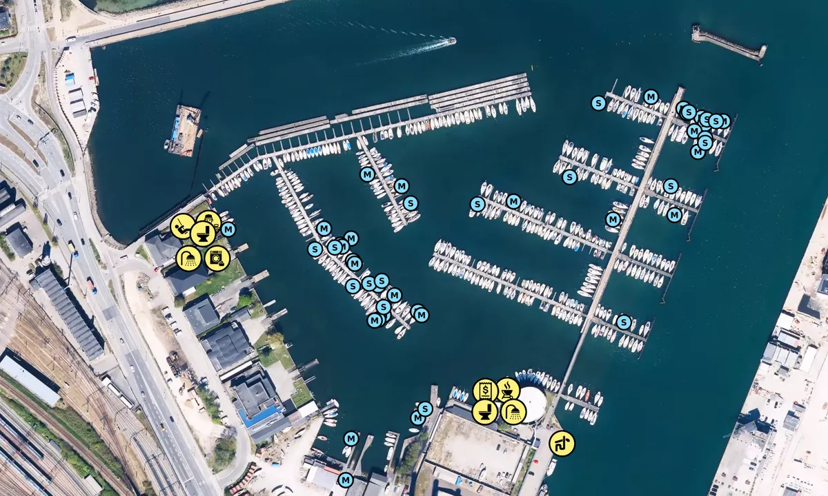 Satelite image of Svanemøllehavnen
