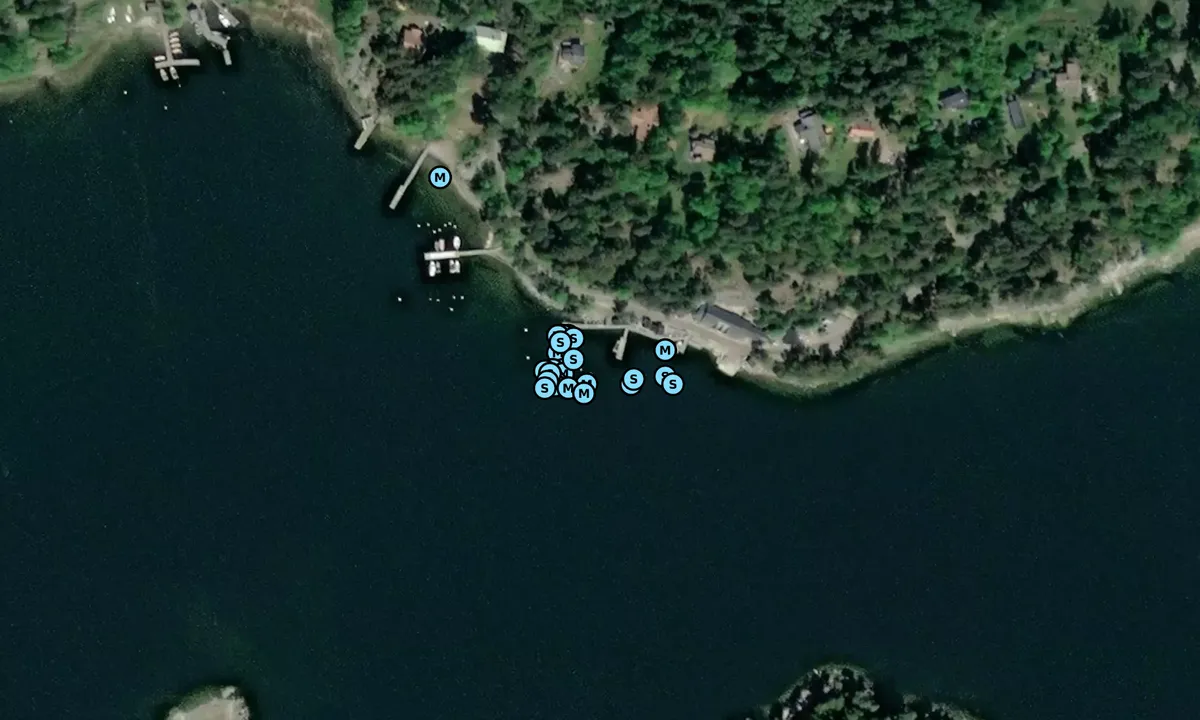 Satelite image of Svartsö Gästhamn